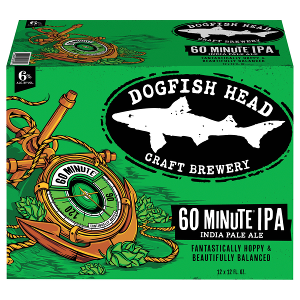 Dogfish Head 60 Minute IPA Beer - 12 pk