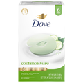 Dove Cool Moisture Cucumber & Green Tea Beauty Soap Bar - 6 ct