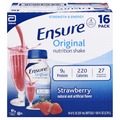 Ensure Original Strawberry 9g Protein Nutrition Shake - 16 pk
