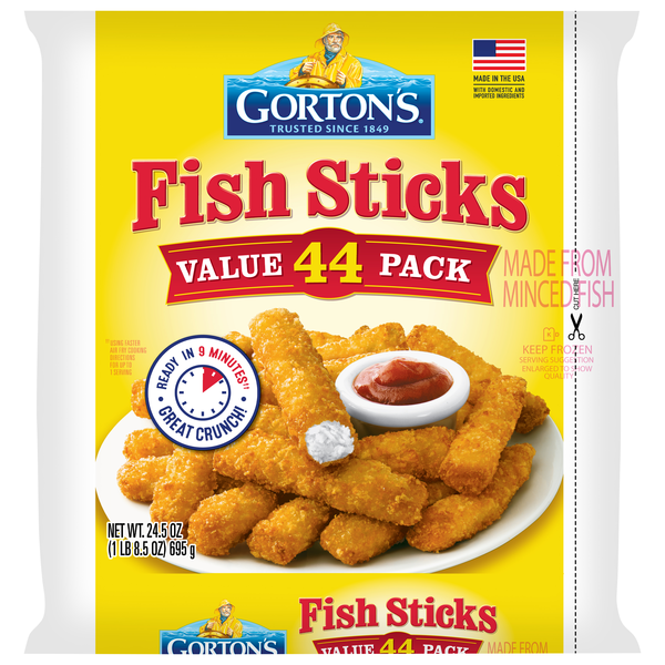 Gorton's Breaded Fish Sticks Value Pack - 44 ct Frozen