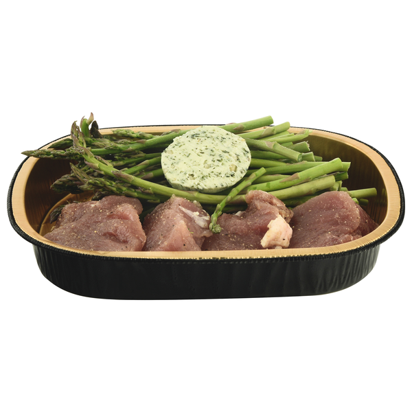 Hannaford Pork Tenderloin Medallion with Asparagus Meal Kit