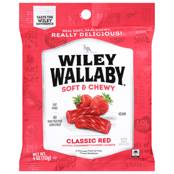 Wiley Wallaby Gourmet Red Liquorice Candy