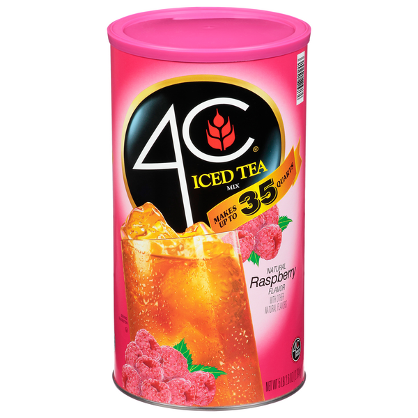 4C Raspberry Flavor Iced Tea Mix