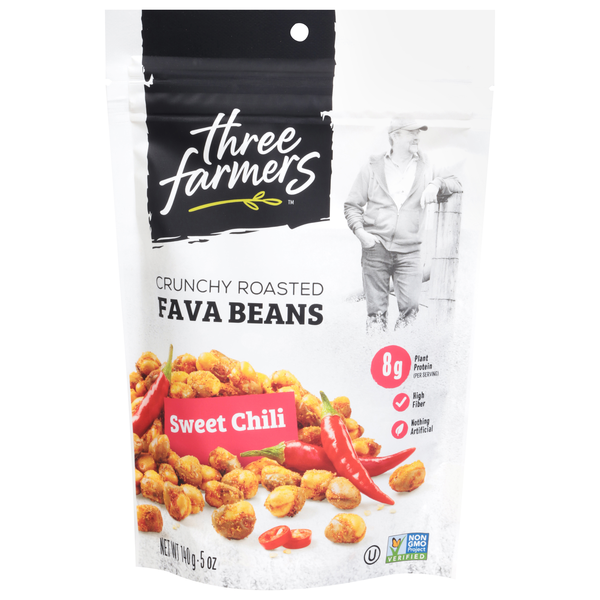 Three Farmers Sweet Chili Flavored Crunchy Roasted Fava Beans