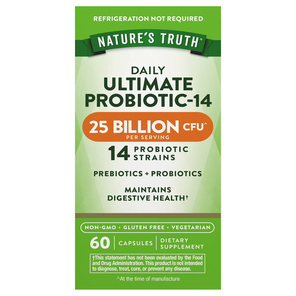 Nature's Truth Vegetarian Ultimate Probiotic-14 Capsules
