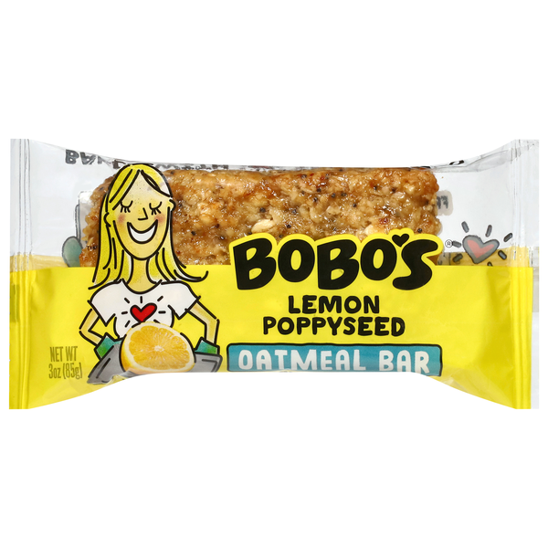 Bobo's Gluten & Dairy Free Lemon Poppyseed Oat Bar