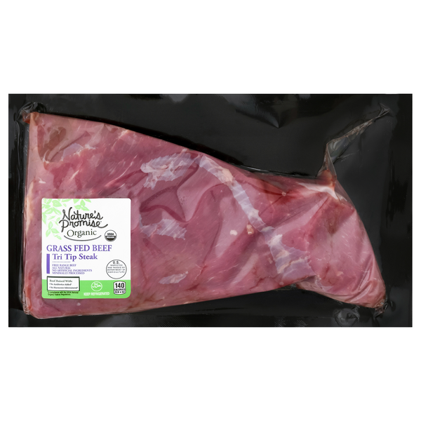 Nature's Promise Organic Grass-fed Beef Tri Tip Steak Fresh