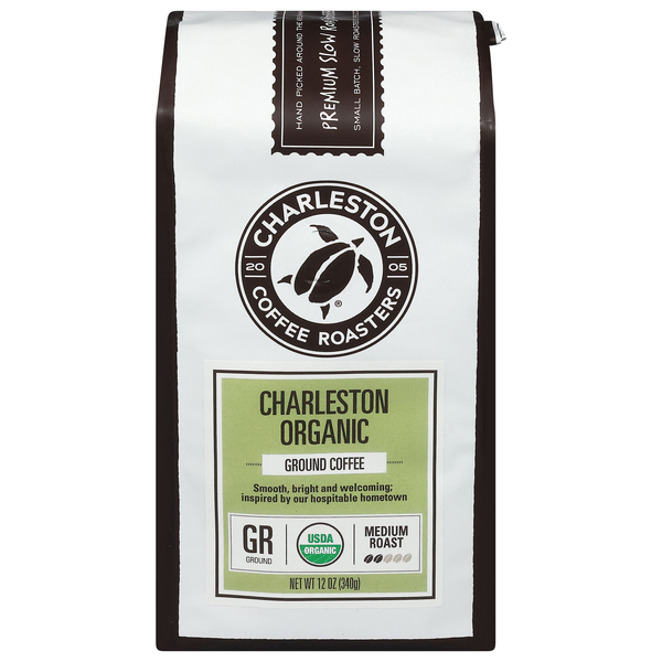 Charleston Coffee Roasters Organic Charleston Medium Roast Ground Coffee