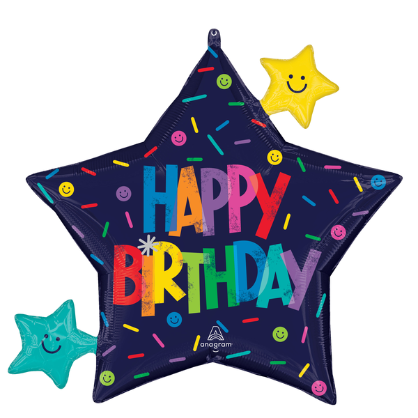 Happy Birthday for Girl Helium-Filled Balloon (Design Varies)