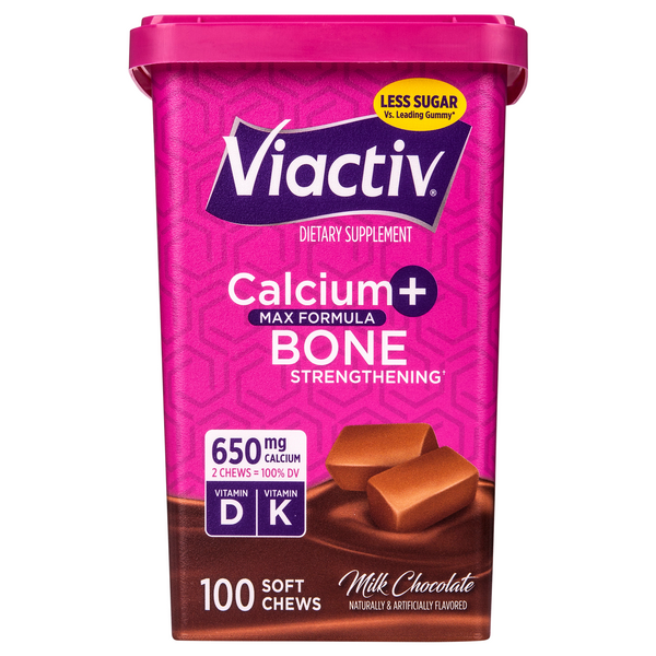 Viactiv Calcium Plus D Soft Chews Milk Chocolate