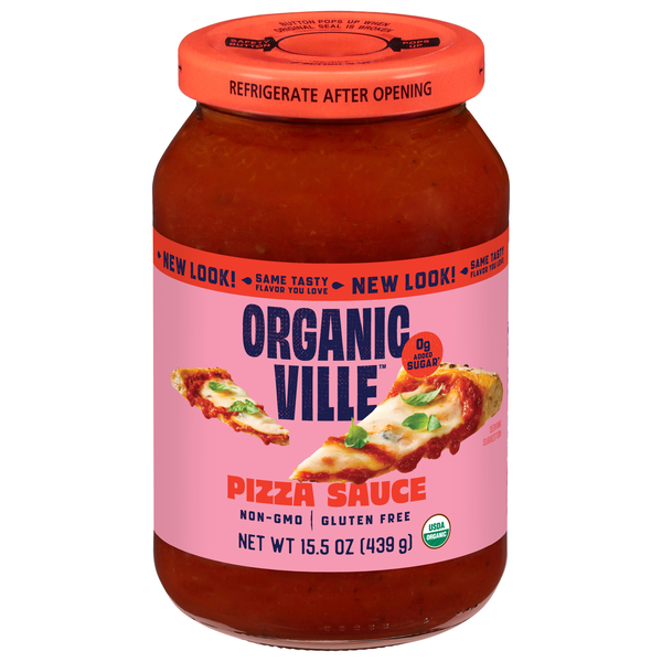 Organicville Gluten Free Keto Friendly Pizza Sauce