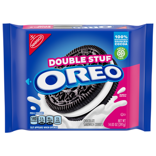 Save on OREO Chocolate Sandwich Cookies Double Stuf Order Online