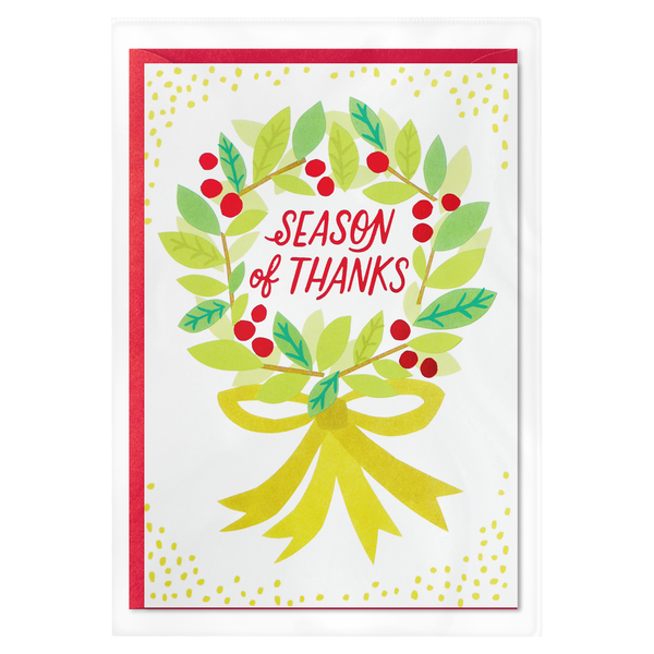 Hallmark Christmas Cards Thanks to You (6 Holiday Cards with Envelopes)