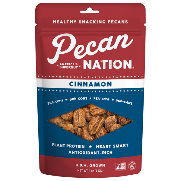 Pecan Nation Cinnamon Healthy Snacking Pecans