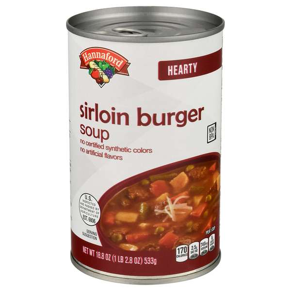 Hannaford Hearty Sirloin Burger Soup