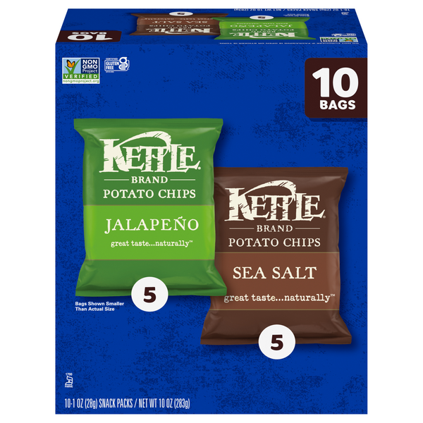 Save on Kettle Brand Potato Chips Jalapeno & Sea Salt 10 ct Order Online Delivery Stop & Shop