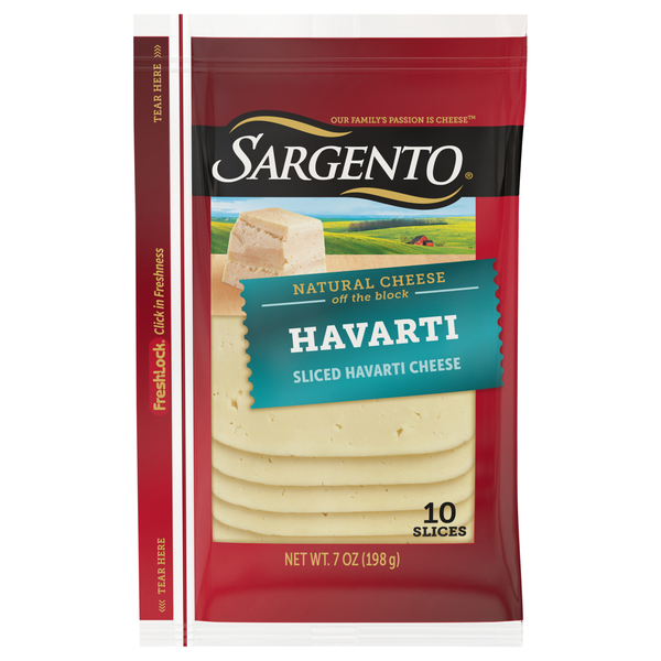 Sargento Natural Havarti Cheese Slices - 10 ct