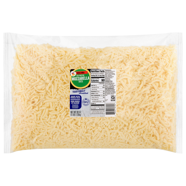 Stop & Shop Whole Milk Traditionally Shredded Mozzarella Cheese