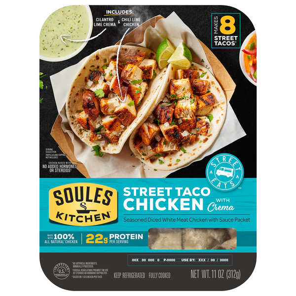 Soules Kitchen Chicken Street Taco with Crema