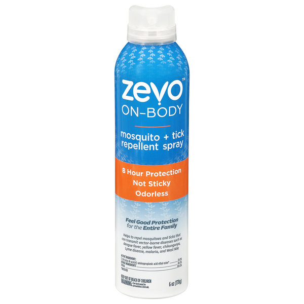 Zevo On-Body Odorless Mosquito + Tick Repellent Continuous Spray