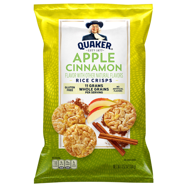 Quaker Rice Crisps Apple Cinnamon Gluten Free