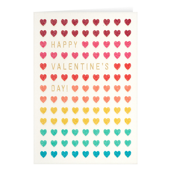 Hallmark Valentine's Day Card (Glitter Hearts)