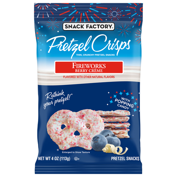 Snack Factory Fireworks Berry Creme Pretzel Crisps