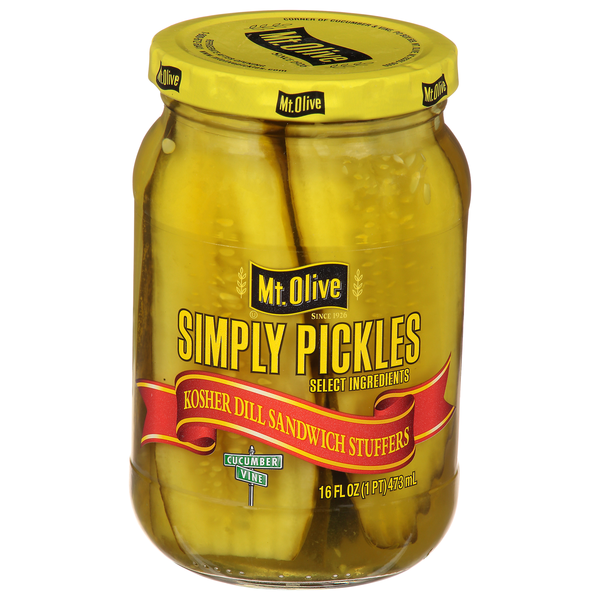 Mt. Olive Simply Pickles Kosher Dill Sandwich Stuffers