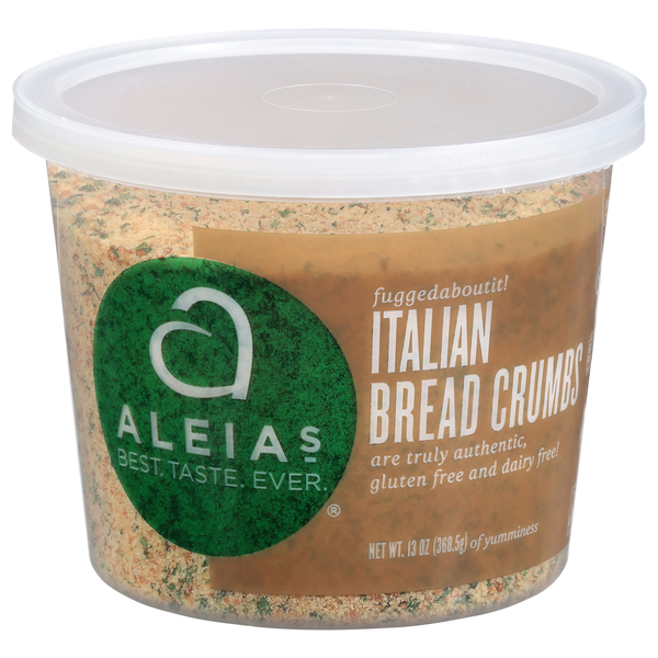 Aleia's Gluten Free Dairy Free Italian Bread Crumbs
