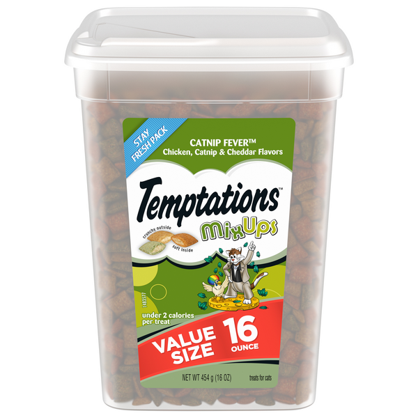 Save on Temptations MixUps Catnip Fever Crunchy & Soft Cat Treats Value Size Order Online