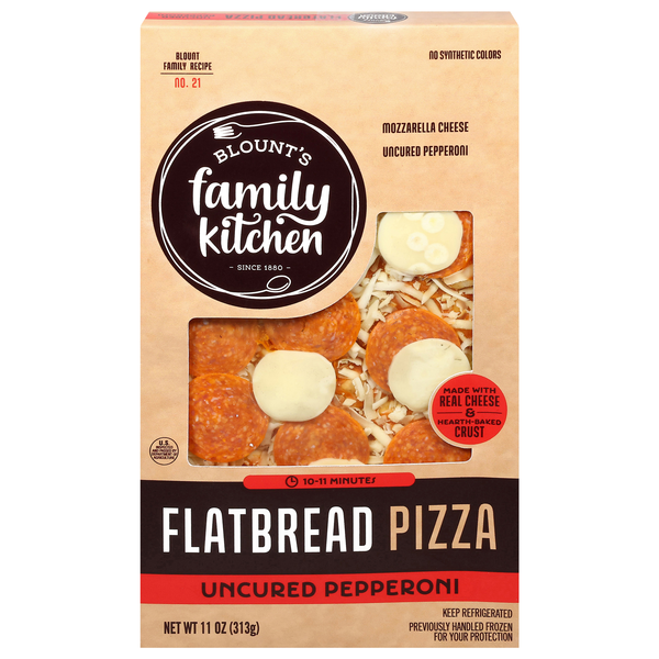 Blount's Family Kitchen Uncured Pepperoni Flatbread Pizza