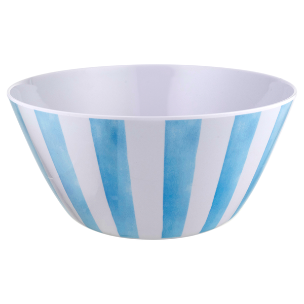 Smart Living Spring Serving Bowl Blue Stripes