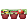 Mott's No Sugar Added Unsweetened Strawberry Applesauce Cups - 6 ct
