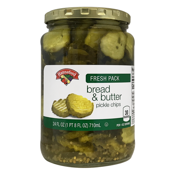 Hannaford Bread & Butter Pickle Chips Fresh Pack