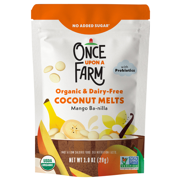 Once Upon a Farm Organic Dairy-Free Mango Ba-nilla Coconut Melts