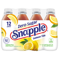 Snapple Zero Sugar Lemon Flavored Iced Tea - 12 pk Plastic