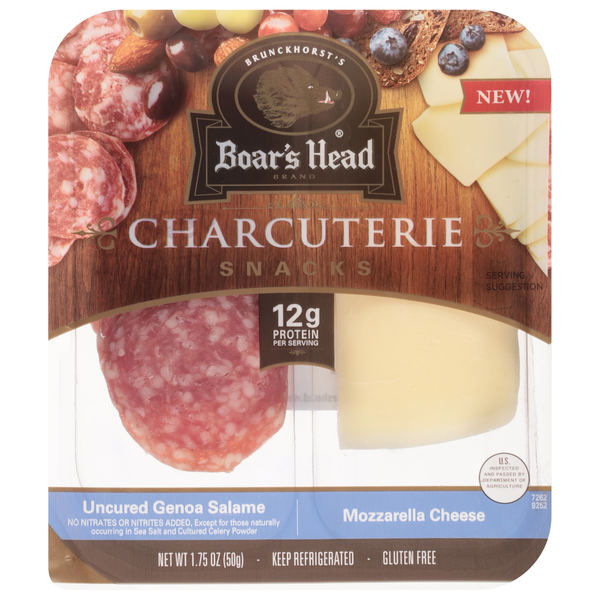 Save on Boar's Head Charcuterie Uncured Genoa Salame/Mozzarella Cheese