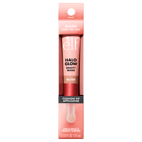 e.l.f. Halo Glow Blush Beauty Wand Cushion Tip Applicator Rose You Slay