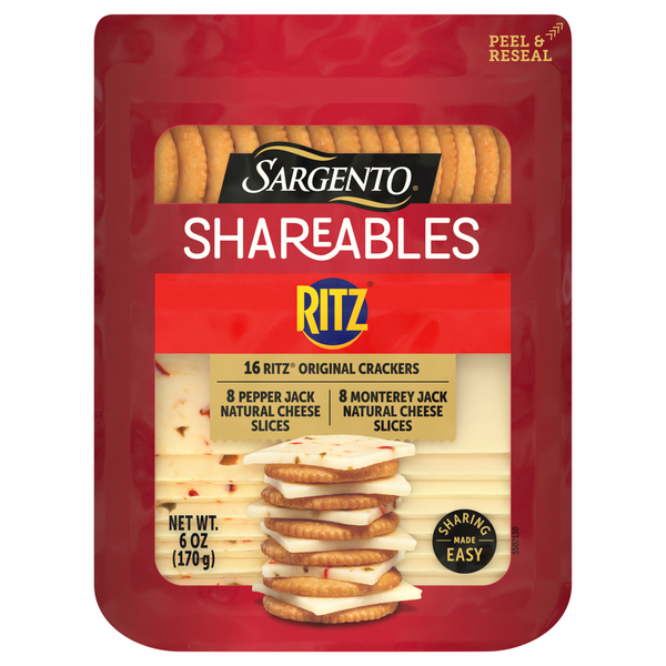 Sargento Shareables Pepper Jack & Monterey Jack Cheese w/Ritz Crackers