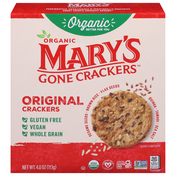 Mary's Gone Crackers Organic Gluten Free Original Crackers