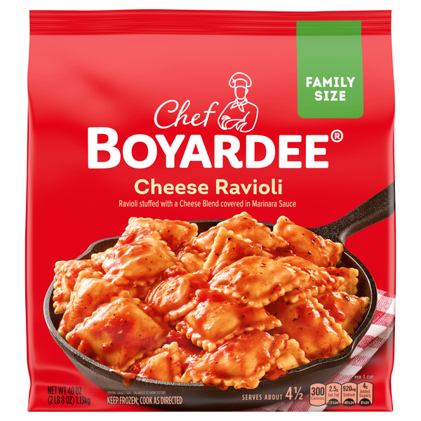 Chef Boyardee Cheese Ravioli Family Size Frozen Skillet Meal