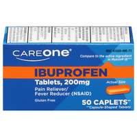 CareOne Ibuprofen Pain Relief 200 mg Caplets