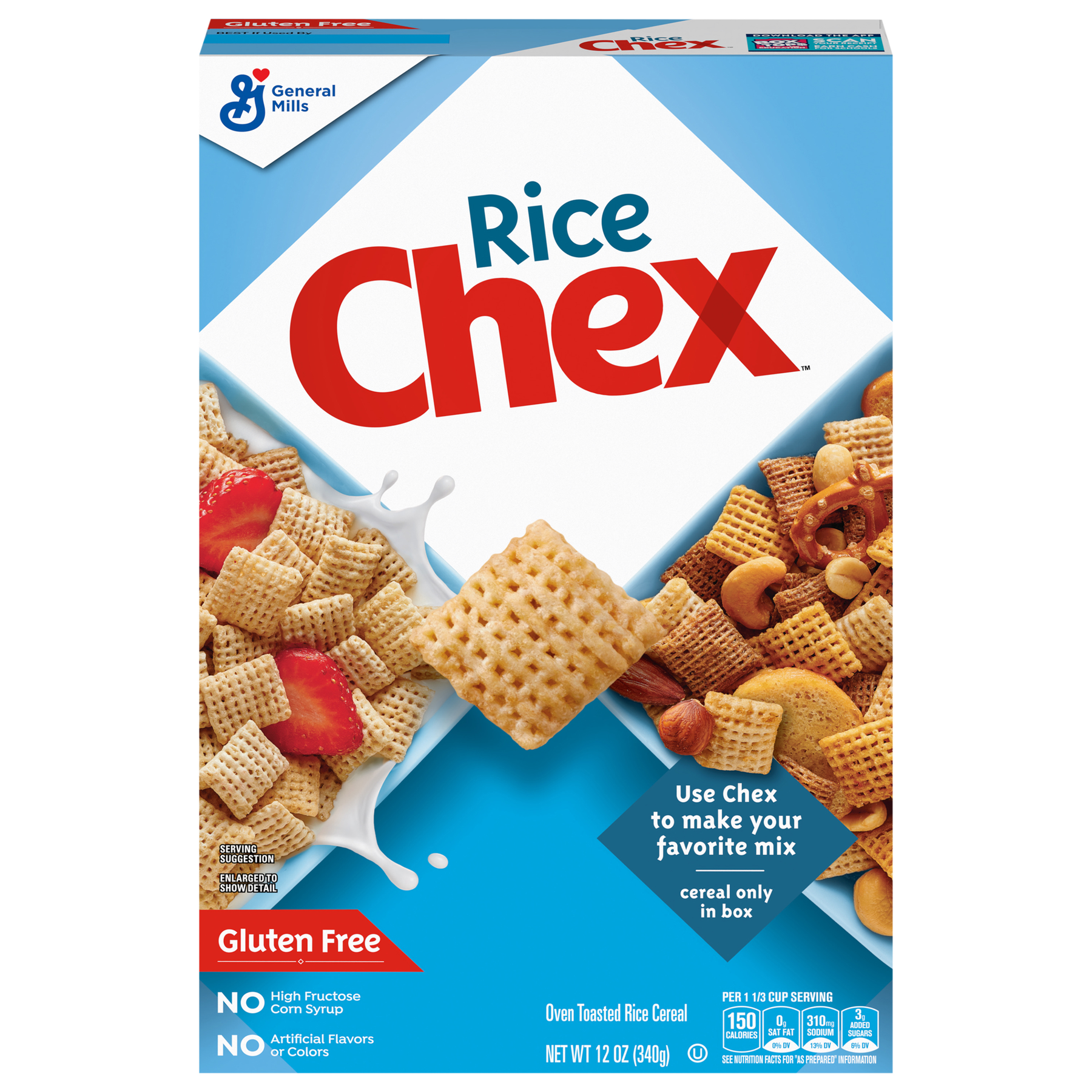 Chex General Mills Rice Chex Cereal Gluten Free