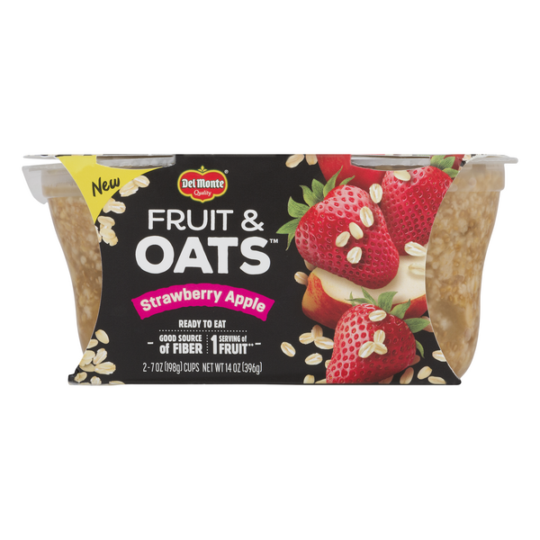 Save on Del Monte Fruit & Oats Strawberry Apple 2 ct Order Online Delivery Stop & Shop