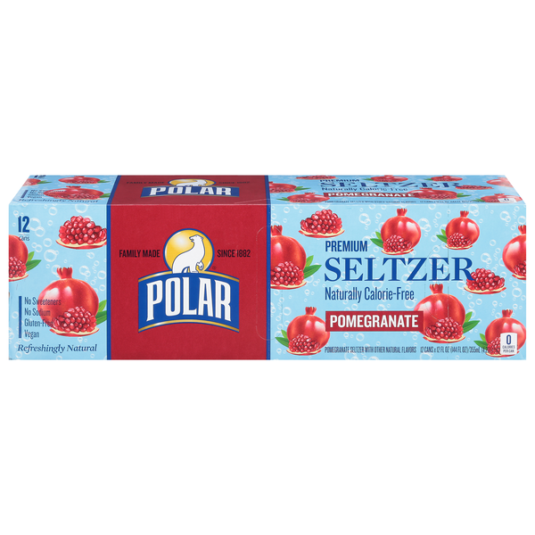 Save on Polar Pomegranate Seltzer Water 100 Natural 12 pk Order Online Delivery Stop & Shop