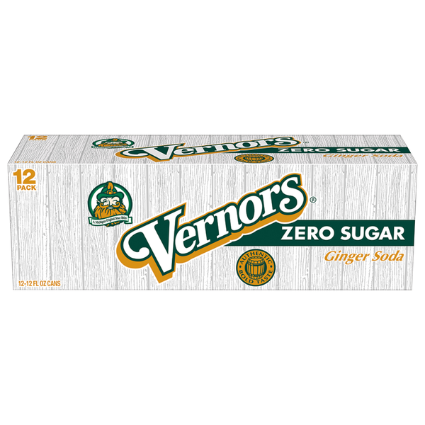 Vernors Zero Sugar Ginger Soda - 12 pk