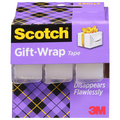 3M Scotch Tape Gift Wrap Satin Finish .75 X 300 Inch ea - 3 pk