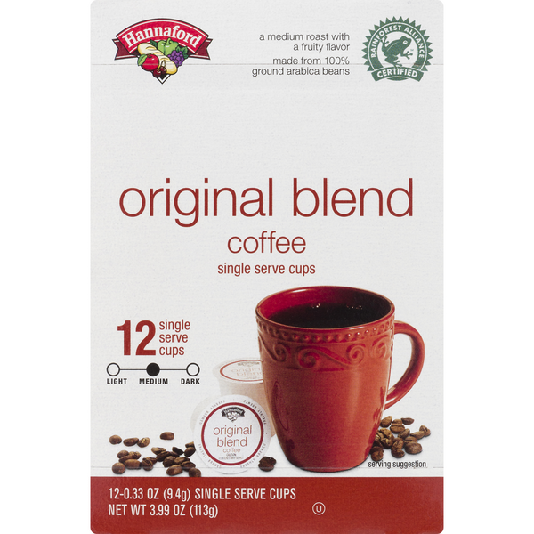 Hannaford Original Blend Dark Medium Coffee Single Serve Cups