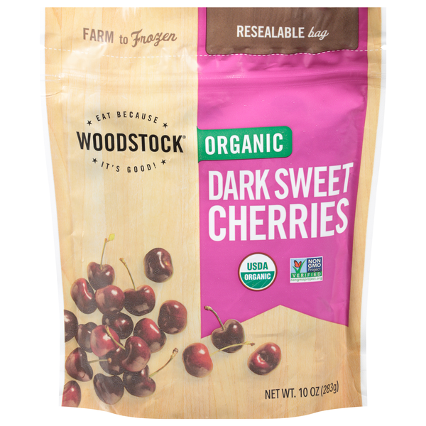 Woodstock Organic Dark Sweet Cherries Frozen