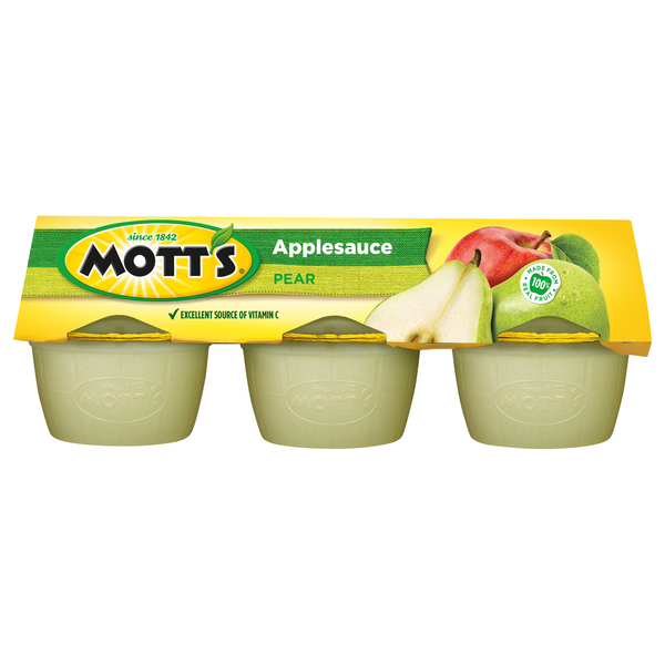 Save on Mott's Applesauce Cups Pear 6 ct Order Online Delivery GIANT